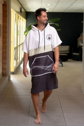Wave Hawaii AirLite Dakar Cotton Surf Poncho | Changing Poncho For Surfing | Beach, Sauna And Camping Poncho| Surfwax 