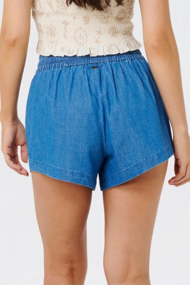 RipCurl Catalina Islands Chambray Women's Shorts | Cotton Summer Shorts | Casual Holiday Shorts | Comfortable Beach Shorts