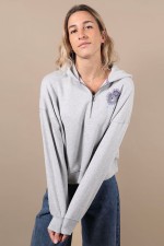 Oxbow NATURE Moteriškas Bliuzonas Su Gobtuvu Grey Heather | Surfwax