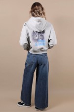 Oxbow NATURE Moteriškas Bliuzonas Su Gobtuvu Grey Heather | Surfwax