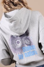 Oxbow NATURE Moteriškas Bliuzonas Su Gobtuvu Grey Heather | Surfwax