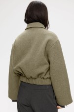Elvine Nova Women's Coat | Color Green Melange | Surfwax