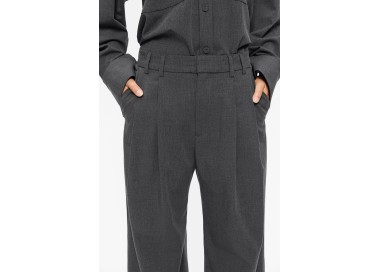 Elvine Dilay Relaxed Fit Pants for Women | Mid Grey Melange | Surfwax