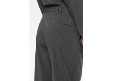 Elvine Dilay Relaxed Fit Pants for Women | Mid Grey Melange | Surfwax