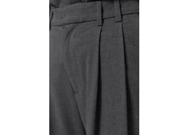 Elvine Dilay Laisvo Silueto Kelnės Moterims | Mid Grey Melange | Surfwax
