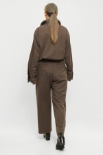 Elvine Admira Cropped Pants for Women | Brown Melange | Surfwax