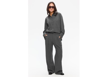 Elvine Ambel Relaxed Fit Shirt for Women | Mid Grey Melange | Surfwax