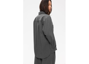 Elvine Ambel Relaxed Fit Shirt for Women | Mid Grey Melange | Surfwax