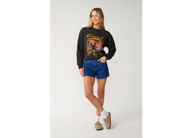 RipCurl Wave Standard Bliuzonas Moterims | Washed Black