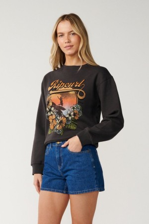 RipCurl Wave Standard Bliuzonas Moterims | Washed Black