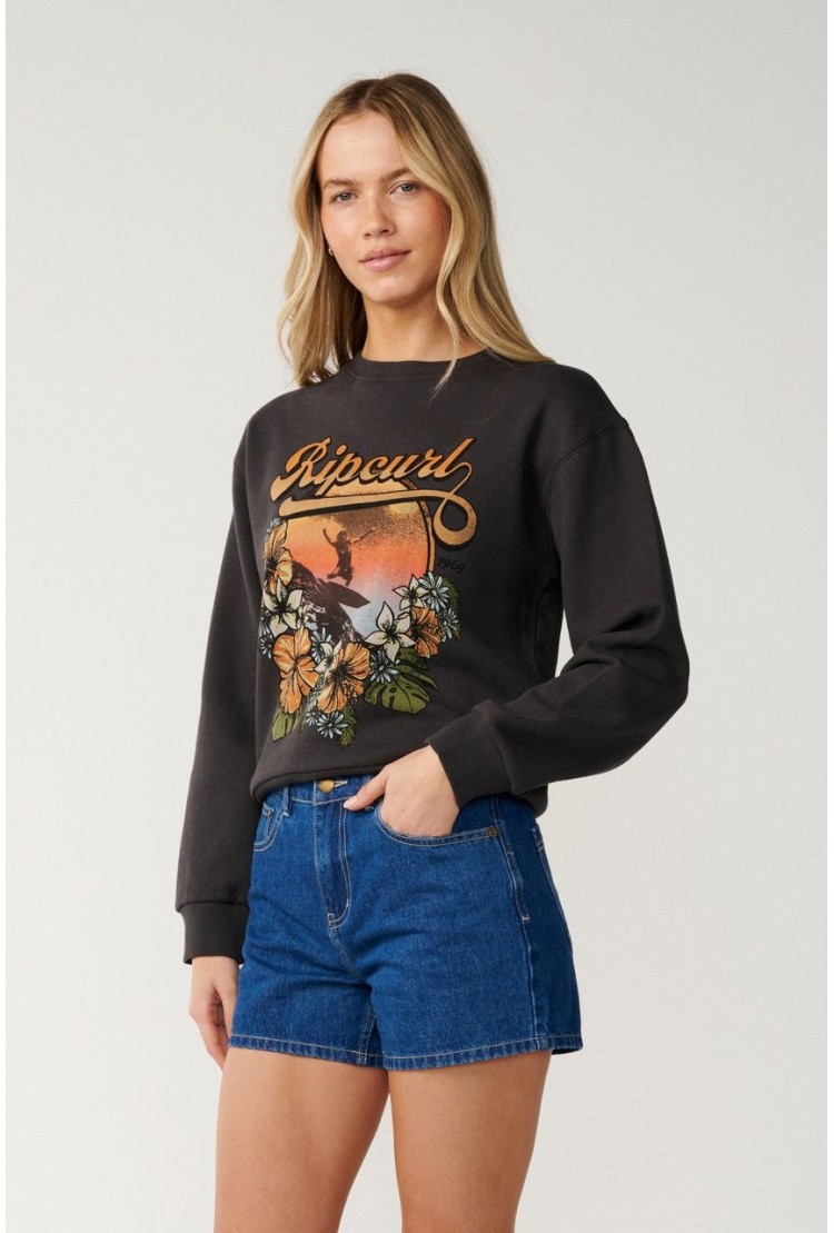 RipCurl Wave Standard Bliuzonas Moterims | Washed Black