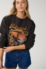 RipCurl Wave Standard Bliuzonas Moterims | Washed Black