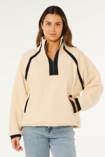 RipCurl Surf Club Heritage Flisinis Džemperis Moterims | Stone