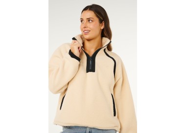 RipCurl Surf Club Heritage Flisinis Džemperis Moterims | Stone