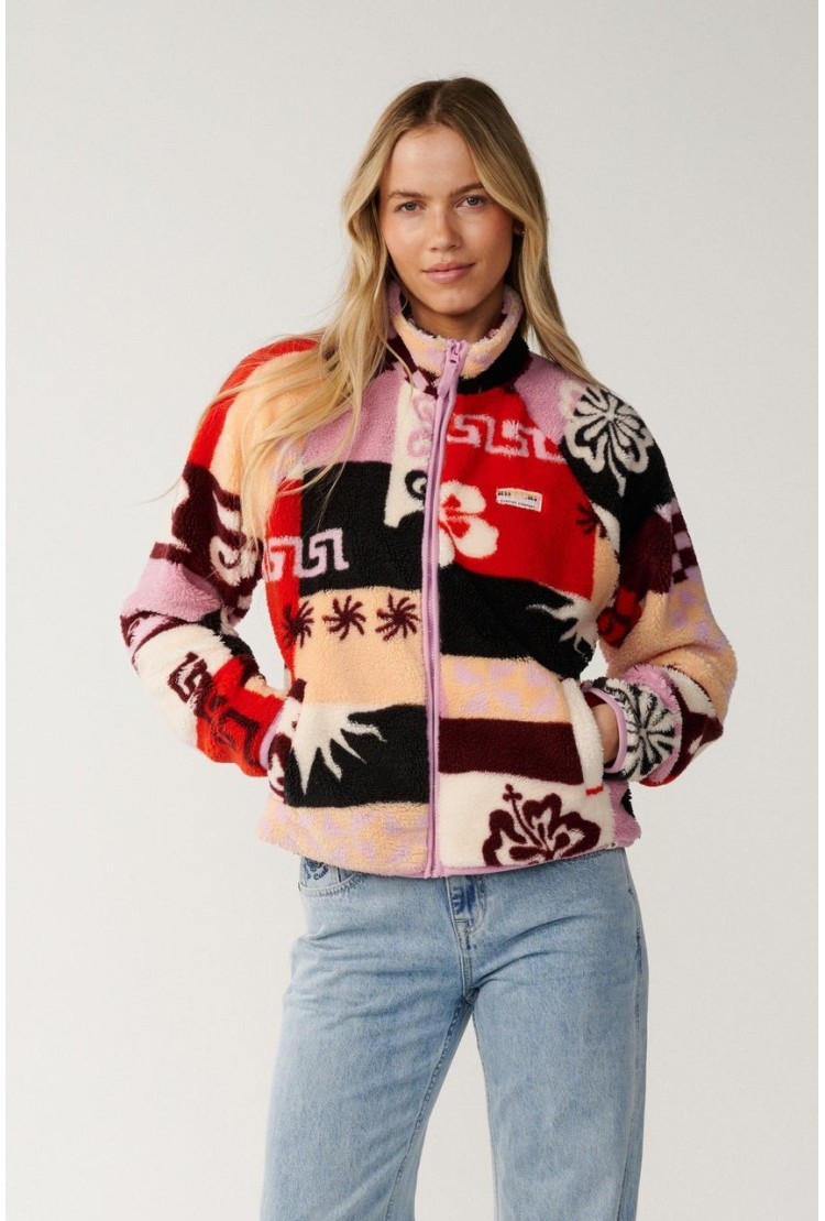 RipCurl Party Pack Zip Through Polar Fleece Women's | Multi