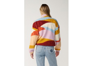 RipCurl Retro Swell Standard Zip Through Polar Fleece Women's | Multi
