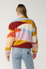 RipCurl Retro Swell Standard Zip Through Polar Fleece Women's | Multi