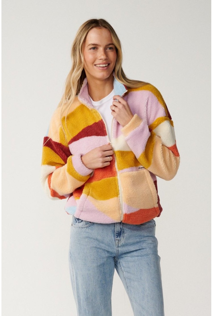 RipCurl Retro Swell Standard Flisinė Striukė Moterims | Multi