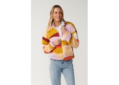 RipCurl Retro Swell Standard Flisinė Striukė Moterims | Multi