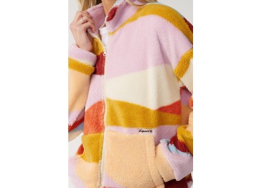 RipCurl Retro Swell Standard Zip Through Polar Fleece Women's | Multi