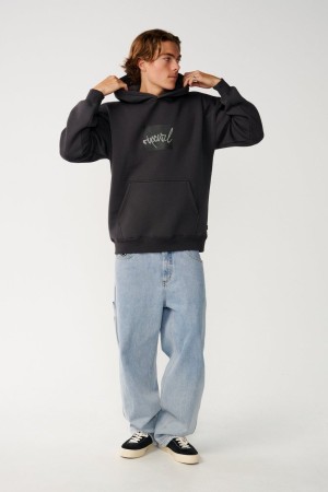 RipCurl Rip Script Icon Bliuzonas Vyrams | Washed Black