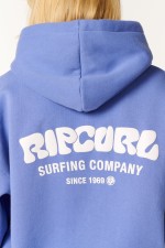 Rip Curl Surf Puff Heritage Moteriškas Bliuzonas | Spalva Mid Blue | Surfwax