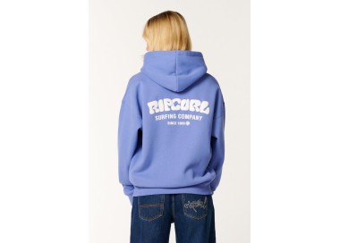 Rip Curl Surf Puff Heritage Women's Hoodie | Color Mid Blue | Surfwax