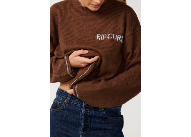 Rip Curl SG Sparrow Moteriškas Megztinis | Spalva Chocolate | Surfwax