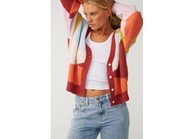 Rip Curl Surf Revival Jacquard Moteriškas Megztinis | Spalva Multico | Surfwax