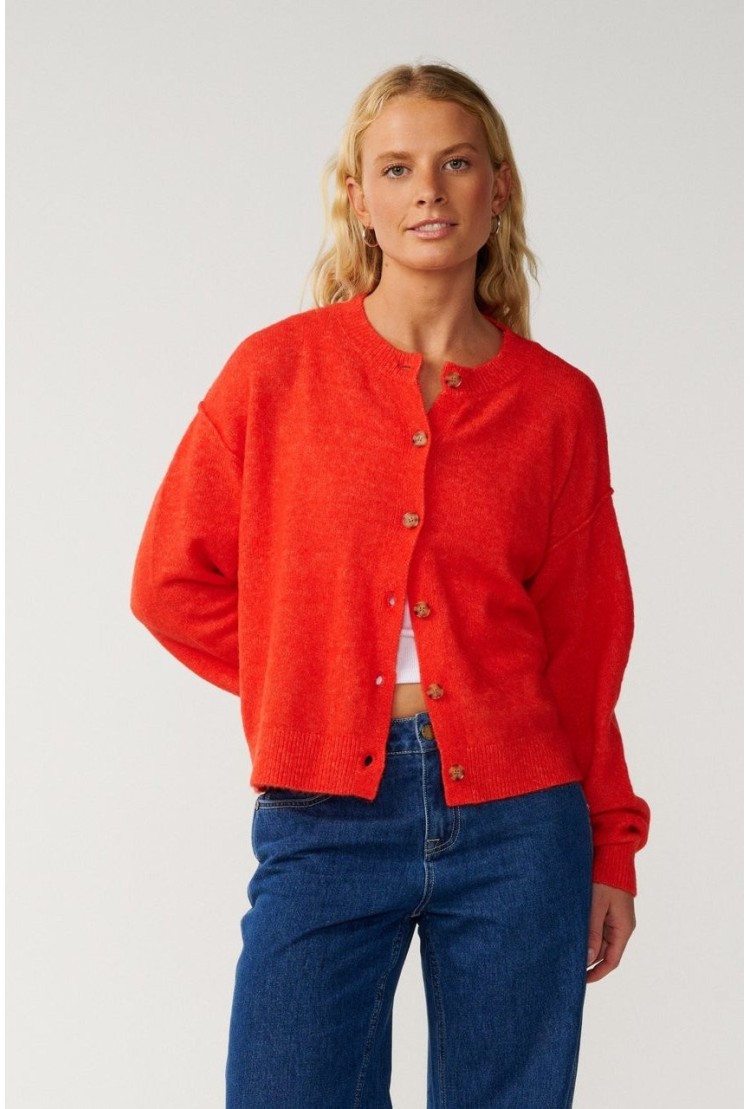 Rip Curl Emily Moteriškas Megztinis | Spalva Red | Surfwax