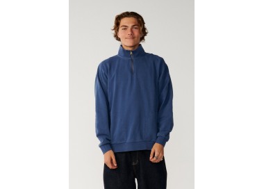 Rip Curl Premium Surf Men's Quarter Zip Crew | Color Light Navy | Surfwax