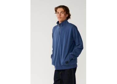 Rip Curl Premium Surf Men's Quarter Zip Crew | Color Light Navy | Surfwax