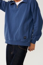 Rip Curl Premium Surf Men's Quarter Zip Crew | Color Light Navy | Surfwax