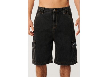 Rip Curl S-Series Denim Cargo Shorts For Men | Color Washed Black | Surfwax