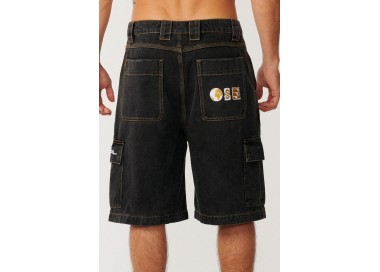 Rip Curl S-Series Denim Cargo Shorts For Men | Color Washed Black | Surfwax