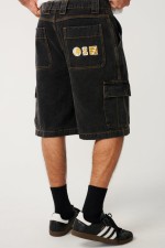 Rip Curl S-Series Denim Cargo Vyriški Šortai | Spalva Washed Black | Surfwax
