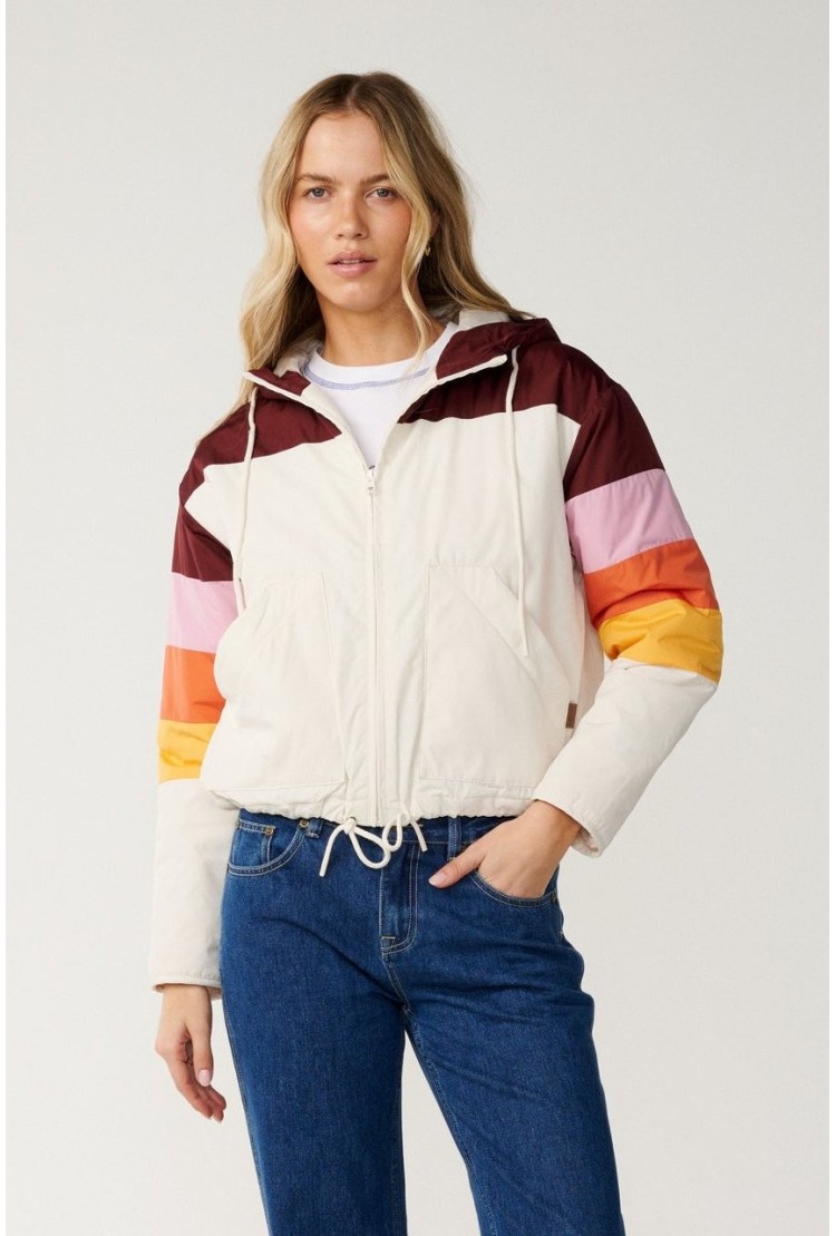 Rip Curl Keepsakes Moteriška Bomber Striukė | Spalva Dark Plum | Surfwax