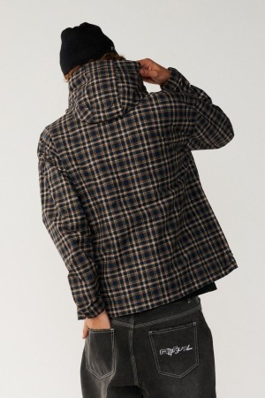 Rip Curl Archive Dwr Plaid Vyriška Striukė | Spalva Dark Navy | Surfwax
