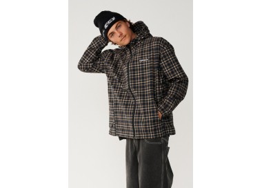 Rip Curl Archive Dwr Plaid Jacket | Color Dark Navy | Surfwax