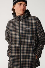 Rip Curl Archive Dwr Plaid Jacket | Color Dark Navy | Surfwax