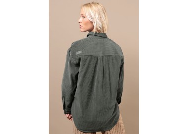 Oxbow Cord Women's Shirt | Color Pewter | Surfwax