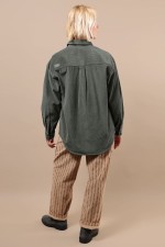 Oxbow Cord Women's Shirt | Color Pewter | Surfwax