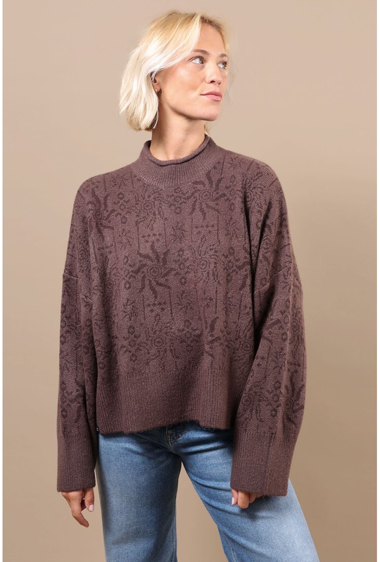 Oxbow Shuriken Women's Sweater | Color Raisin | Surfwax