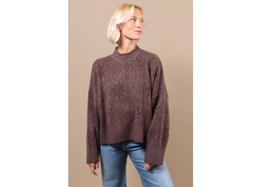Oxbow Shuriken Women's Sweater | Color Raisin | Surfwax