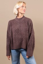 Oxbow Shuriken Women's Sweater | Color Raisin | Surfwax