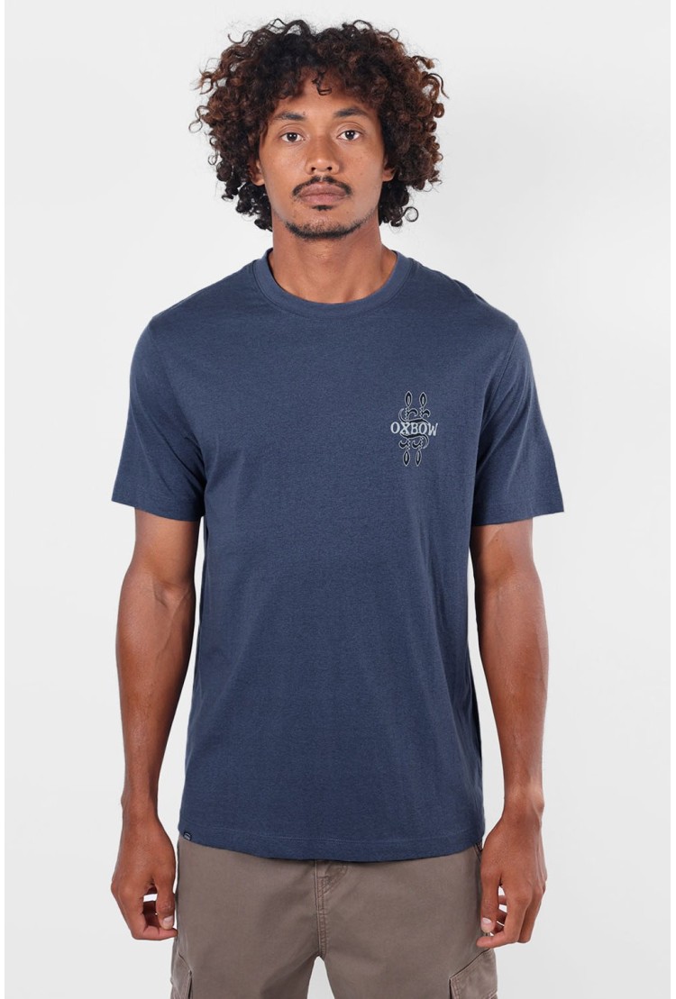 Oxbow Arabesk Men's T-Shirt | Color Vintage Indigo | Surfwax