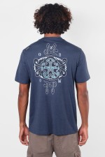 Oxbow Arabesk Vyriški Marškinėliai | Spalva Vintage Indigo | Surfwax