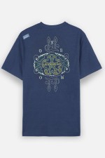 Oxbow Arabesk Vyriški Marškinėliai | Spalva Vintage Indigo | Surfwax