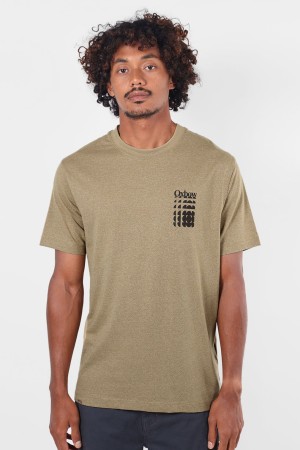 Oxbow Collage Men's T-Shirt | Color Light Brown | Surfwax