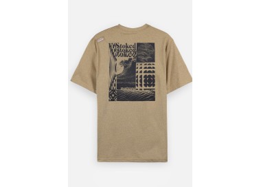 Oxbow Collage Vyriški Marškinėliai | Spalva Light Brown | Surfwax